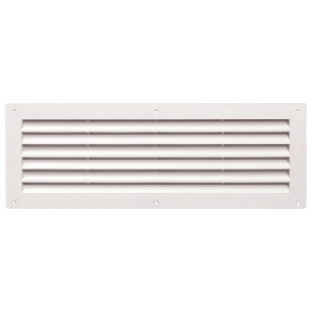 Grelha Ventiladora PVC GVRB-PVC 100x250mm branca 009.0097